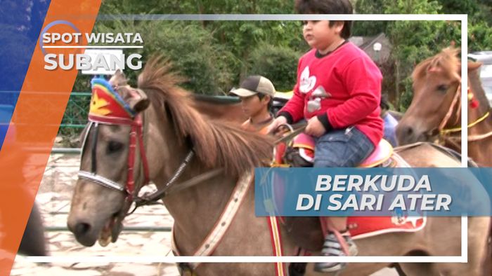 Berkuda Menuju Tempat Pemandian Air Panas Subang Jawa Barat