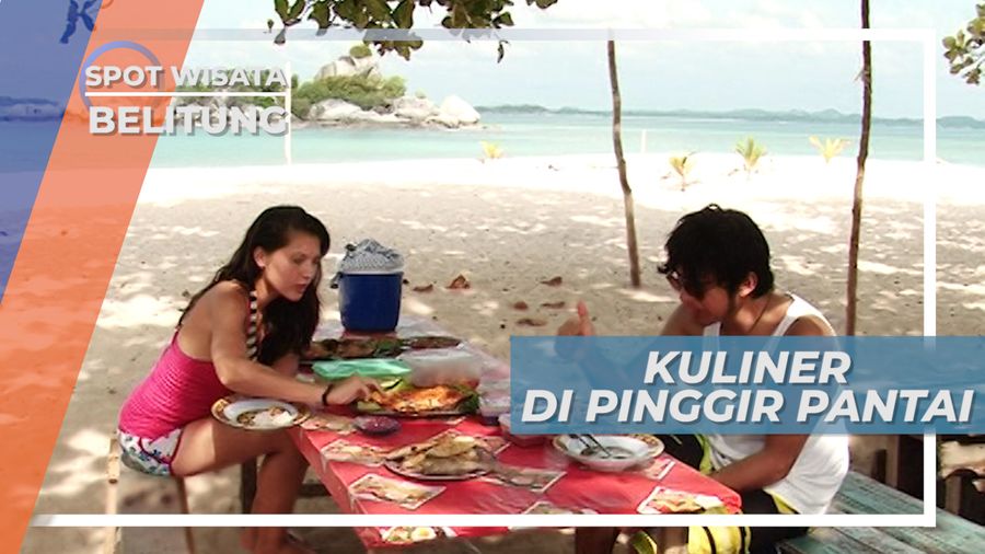 Menikmati Ikan Bakar di Pinggir Pantai, Belitung