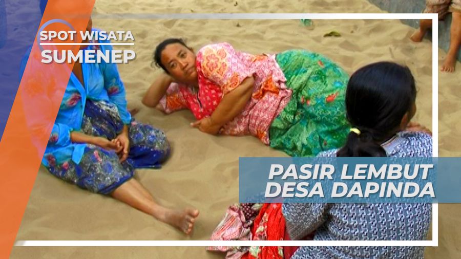 Pasir Lembut yang Dijadikan Tempat Tidur Oleh Warga Desa Dapinda, Sumenep