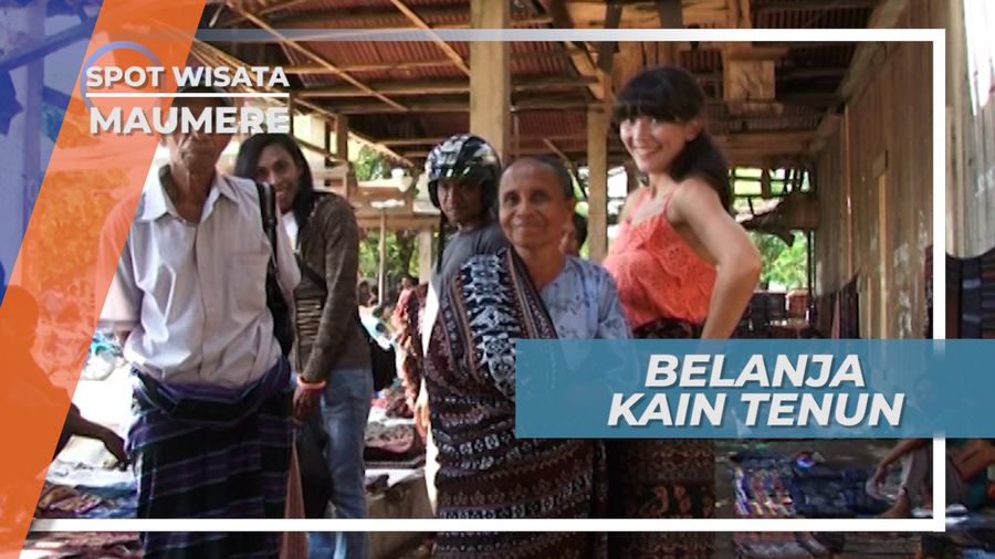 Berburu Kain Tenun Bermotif Khas Maumere di Pasar Geliting, Flores