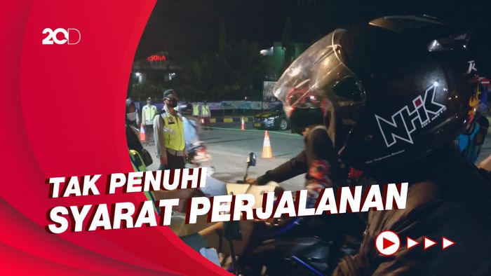 Pos Penyekatan Cilegon Ramai, Puluhan Pemudik Diputar Balik