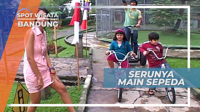 Bersepeda Berkeliling Taman Wisata Bandung Jawa Barat