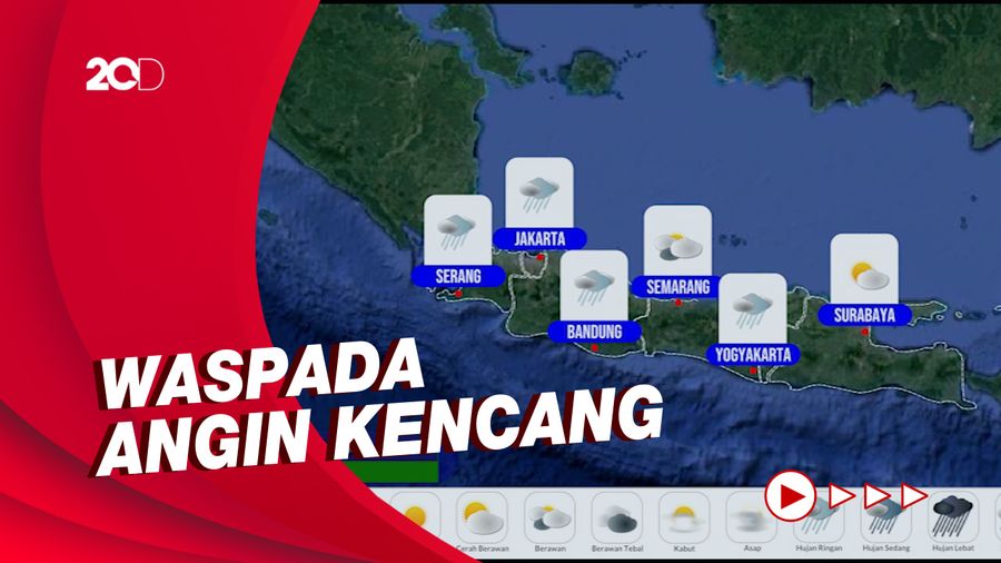 16 Mei Sebagian Wilayah RI Berpotensi Hujan Lebat Disertai Petir