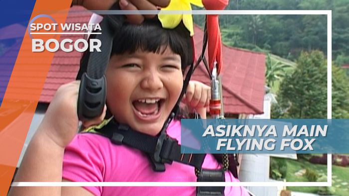 Meluncur Seru Dari Ketinggian, Flying Fox Bogor Jawa Barat 