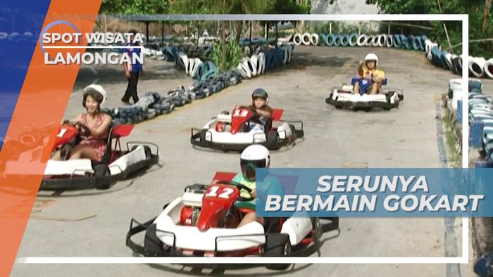 Adu Cepat Gokart di Wisata Bahari Lamongan