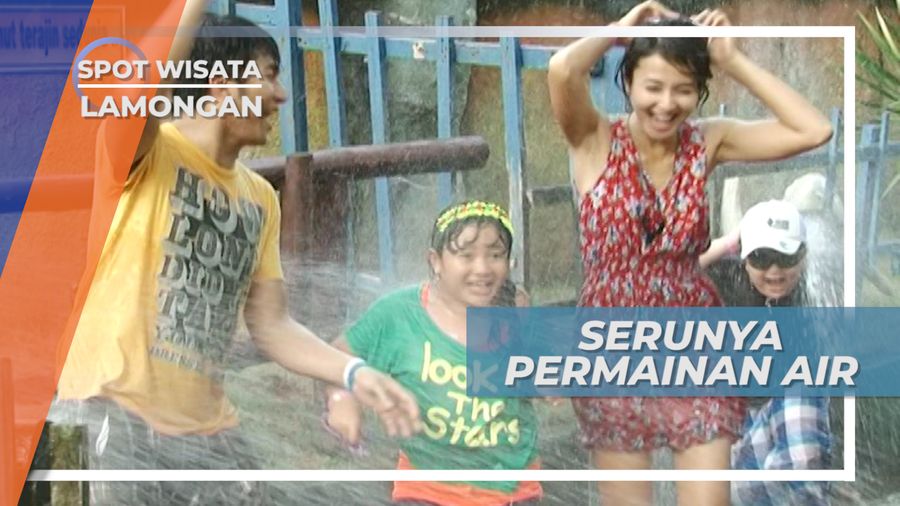 Basah-Basahan ala Permainan Air Wisata Bahari Lamongan