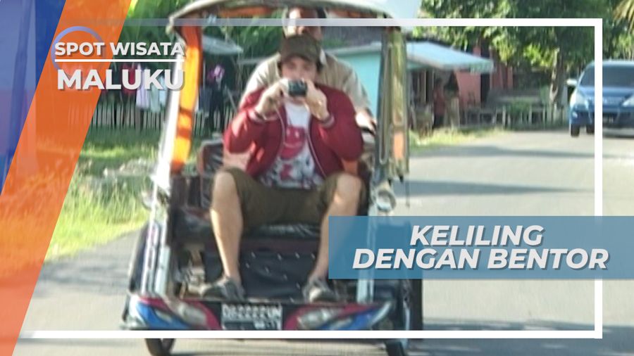 Keliling Kota Tidore Dengan Bentor Maluku Utara