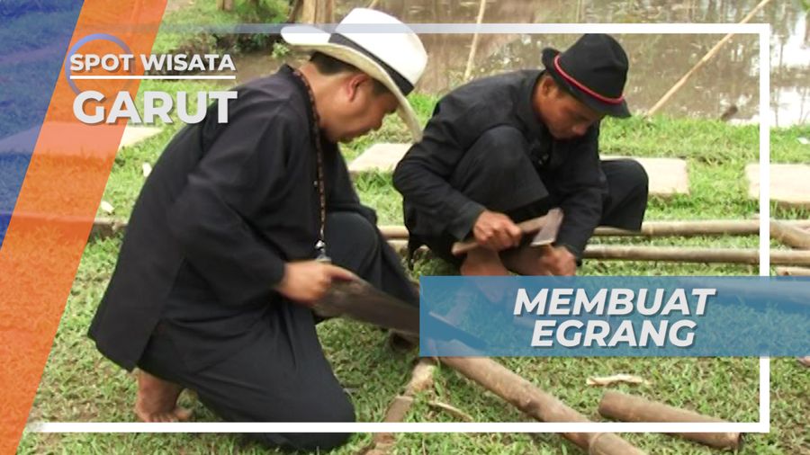 Bambu, Bahan Dasar Untuk Membuat Egrang di Desa Wisata Garut