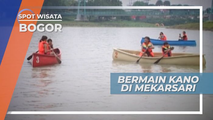 Bermain Kano di Taman Buah Mekarsari Bogor
