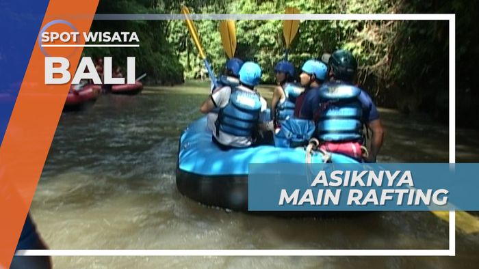 Asiknya Rafting, Menyusuri Sungai Desa Melinggih Kelod, Bali