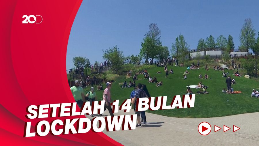 Cabut Pembatasan, Warga New York Menuju Hidup Normal