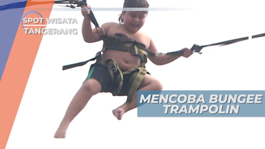 Melompat Tinggi ke Udara, Mencoba Bungee Trampolin di Wahana Air Tangerang