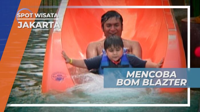 Mencoba Seluncur Air Spiral Raksasa Jakarta