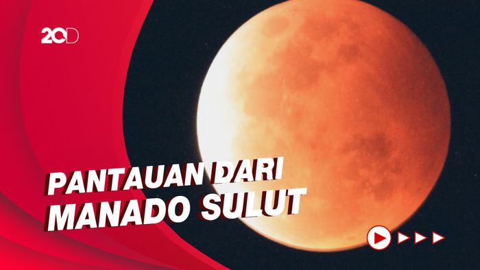 Cantiknya Penampakan Puncak Gerhana Bulan Total