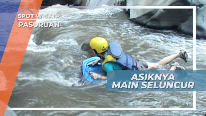 Asiknya Meluncur Di Arus Deras Sungai Pasuruan Jawa Timur
