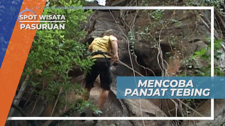 Mencoba Turun Tebing Pasuruan Jawa Timur