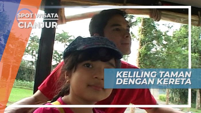 Berkeliling Taman Bunga Naik Kereta, Cianjur
