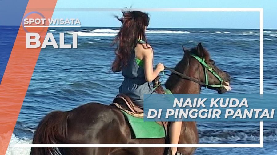Berkuda di Tepi Pantai Saba Bali