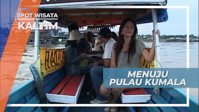 Menuju Pulau Kumala Di Tengah Sungai Mahakam, Tenggarong Kalimantan Timur  