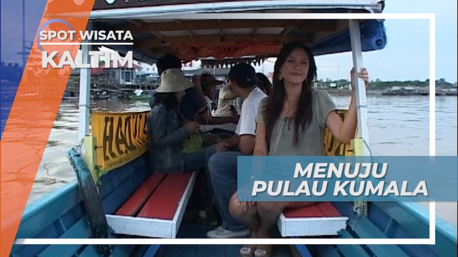 Menuju Pulau Kumala Di Tengah Sungai Mahakam, Tenggarong Kalimantan Timur  