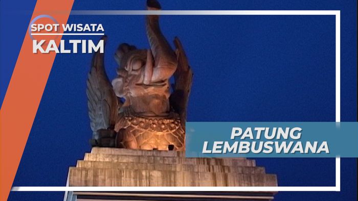 Patung Lembuswana, Hewan Mitologi Lambang Kerajaan Kutai Kartanegara Kalimantan Timur 