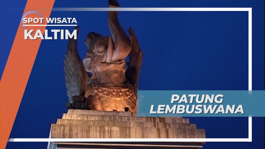 Patung Lembuswana, Hewan Mitologi Lambang Kerajaan Kutai Kartanegara Kalimantan Timur 