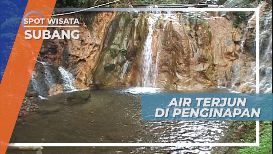 Bermain di Air Terjun Kawasan Penginapan Subang