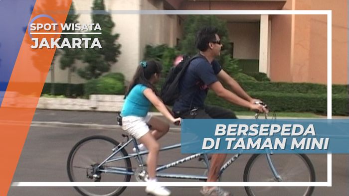 Bersepeda Tandem Mengelilingi Taman Mini Indonesia Indah Jakarta