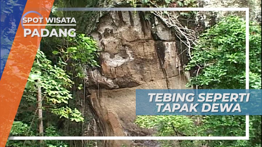 Tebing Berbentuk Tapak Dewa, Pemandangan Unik di Padang