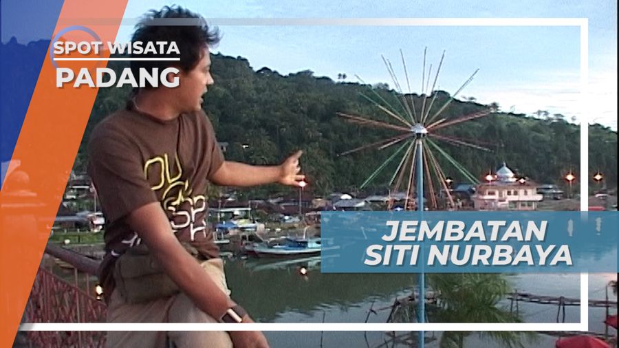 Jembatan Siti Nurbaya yang Tersohor di Padang, Berhiaskan Kerlap-kerlip Lampu Hias