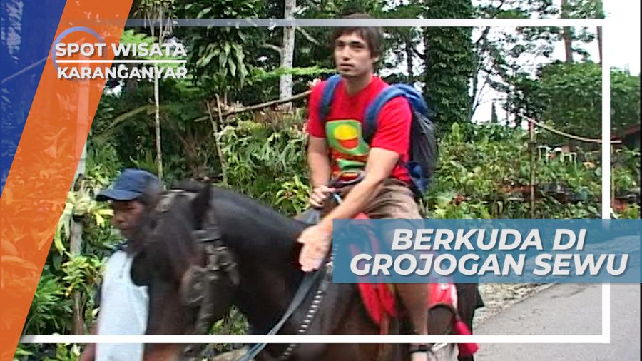 Menunggang Kuda di Grojogan Sewu, Tawangmangu Jawa Tengah 