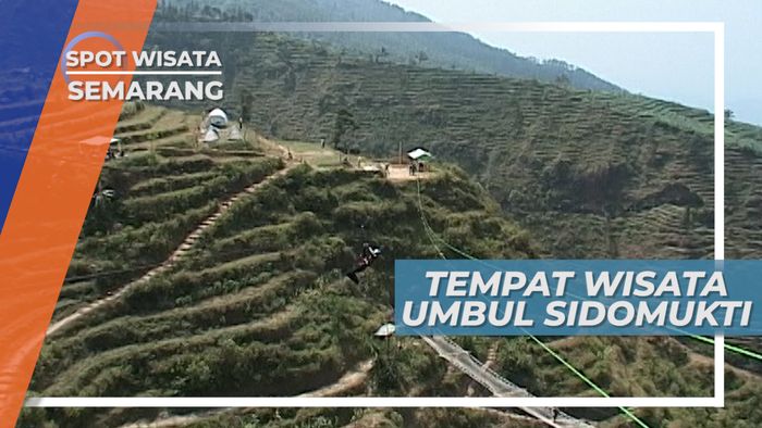 Bermain Flying Fox di Kawasan Wisata Umbul Sidomukti Semarang
