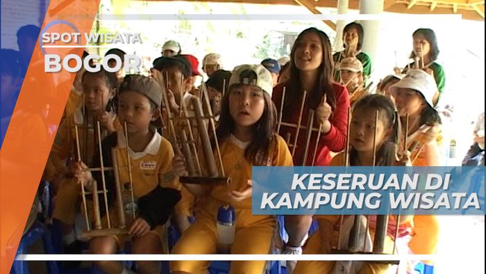 Belajar dan Bermain Angklung di Kampung Wisata Cinangneng, Bogor