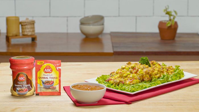 Bakwan Jagung Cakalang Saus Spicymayorasi