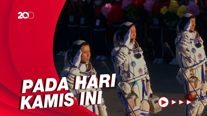 China Kirim 3 Astronaut ke Luar Angkasa
