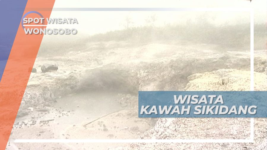 Kepulan Asap Belerang dari Kawah Sikidang, Wonosobo