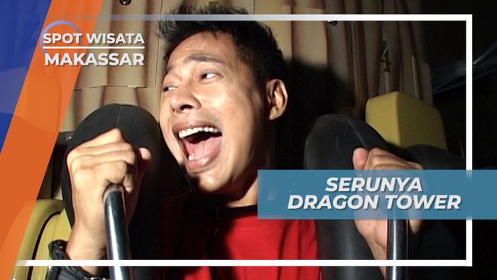 Sensasi Menegangkan, Naik Turun Dragon Tower di Trans Studio, Makassar
