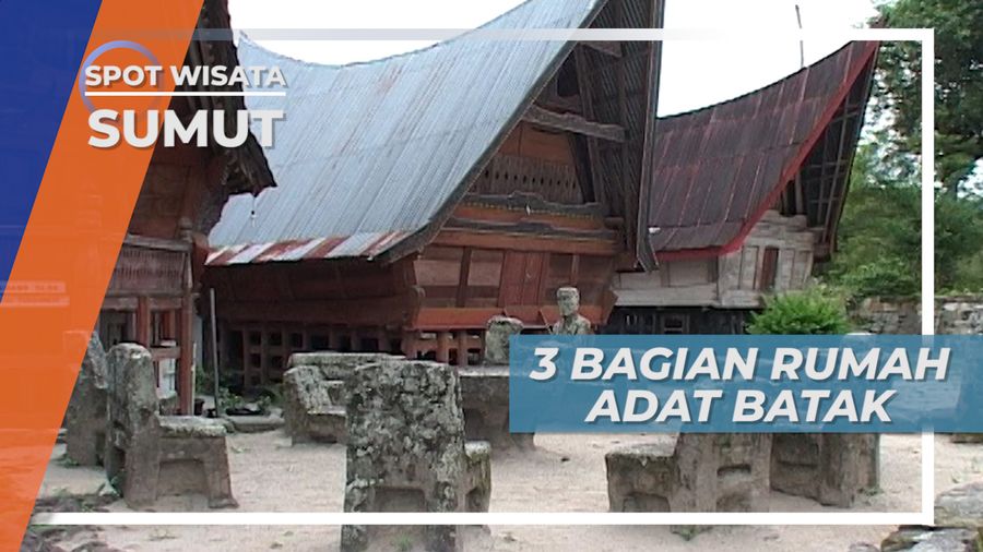 Mengenal Struktur Rumah Adat Batak di Huta Siallagan Sumatera Utara