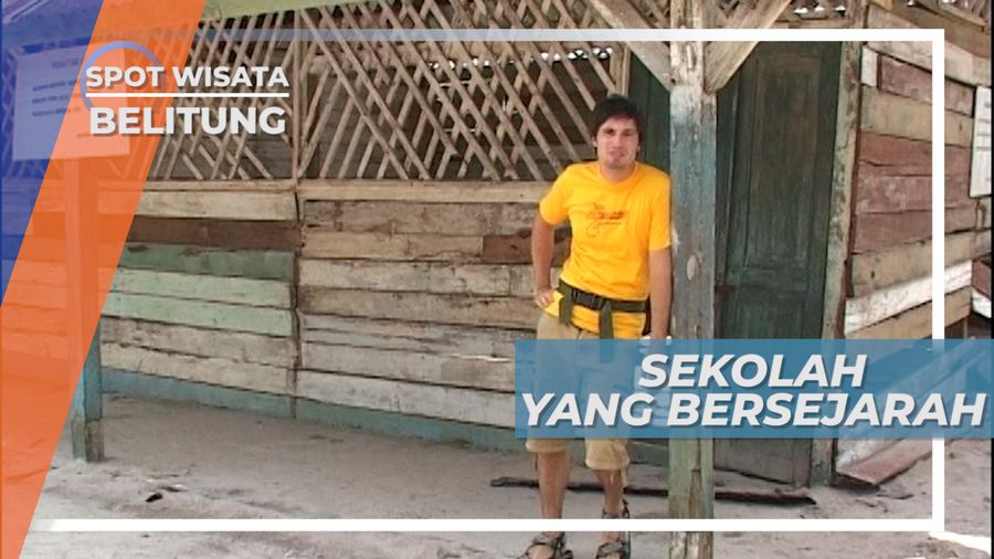 Bersepeda Menuju Replika SD Muhammadiyah di Belitung