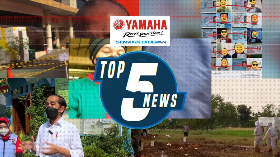 Top 5: Jokowi Mendadak Sidak PPKM Mikro, Sesal Anji saat Dibawa RSKO