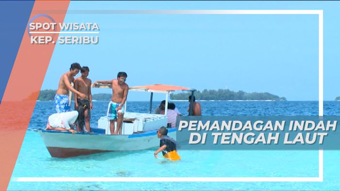 Cantiknya Pemandangan Pulau-pulau Kepulauan Seribu dari Tengah Laut