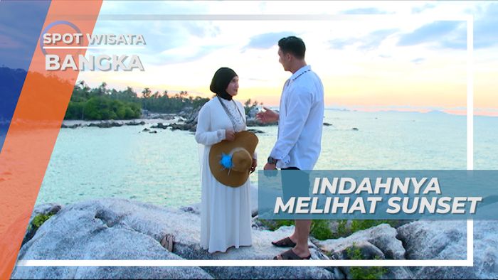 Menikmati Keindahan Matahari Terbenam di Pantai Bara Pulau Bangka
