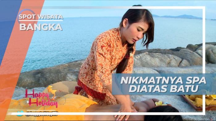 Badan Jadi Segar, Nikmatnya Spa di Atas Batu Pulau Bangka