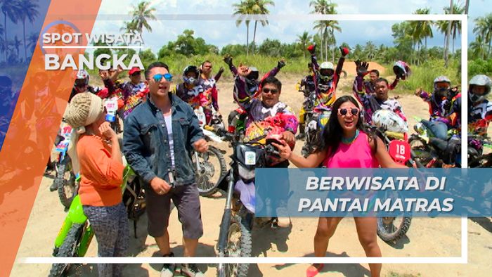 Menyusuri Keindahan Pantai Matras Naik Motor Trail, Pulau Bangka