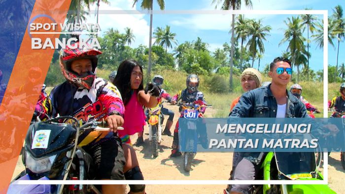 Mencoba Lintasan Motor Trail di Pantai Matras Pulau Bangka