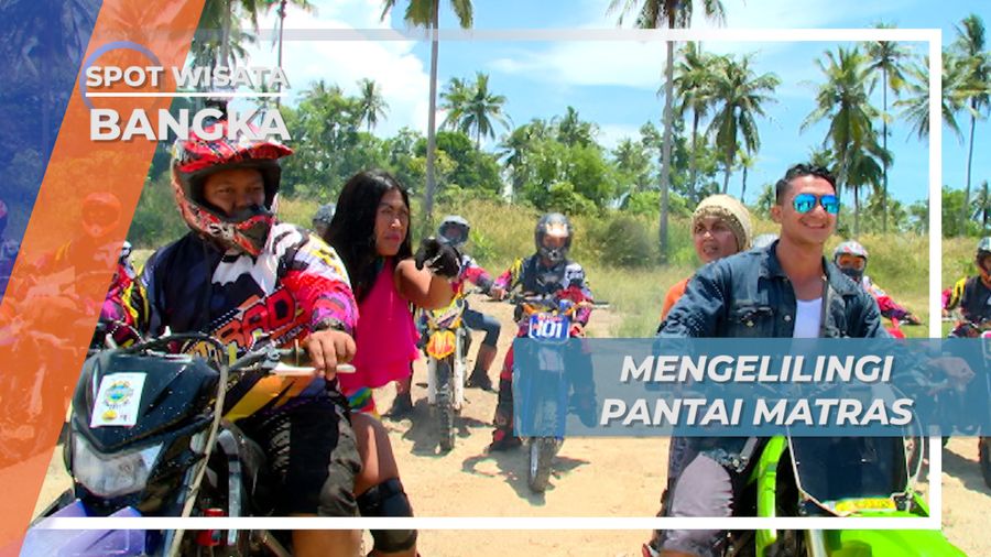Mencoba Lintasan Motor Trail di Pantai Matras Pulau Bangka