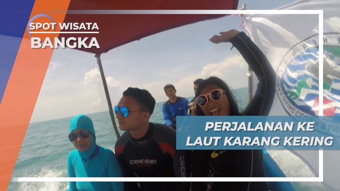 Berperahu Menuju Laut Kerang Kering Pulau Bangka