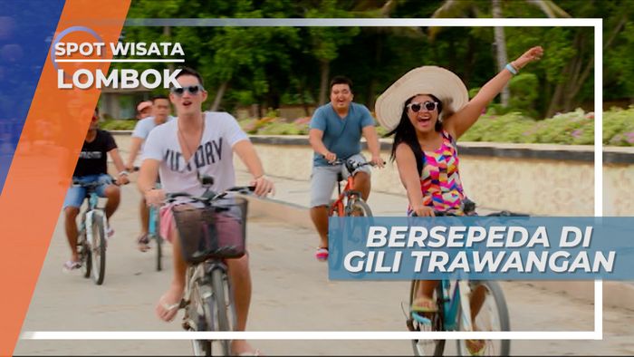 Bersepeda Sore Mengelilingi Pulau di Gili Trawangan Lombok