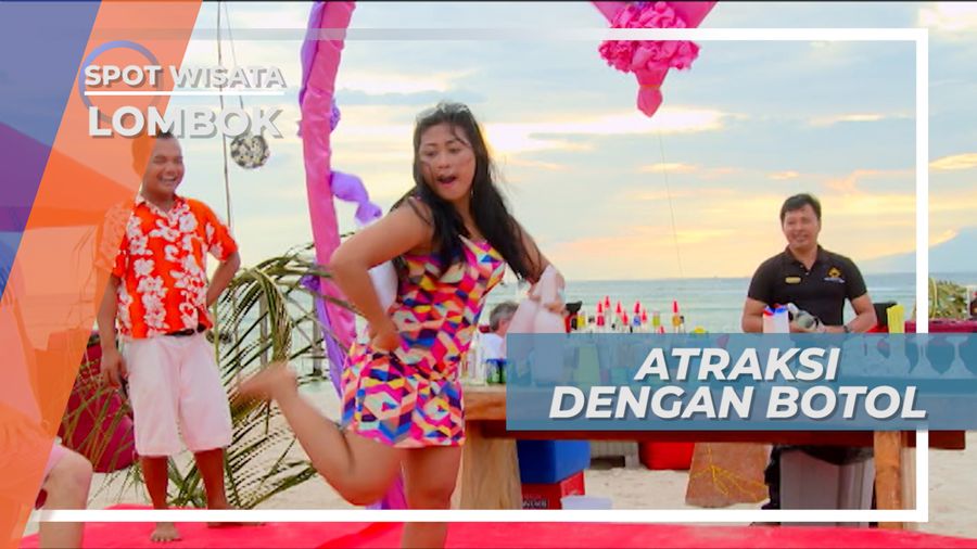 Atraksi Juggling Dengan Botol di Gili Trawangan Lombok
