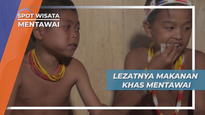 Makan Malam Ubi dan Daging Hasil Buruan, Masakan Lezat Seorang Ibu Suku Mentawai
